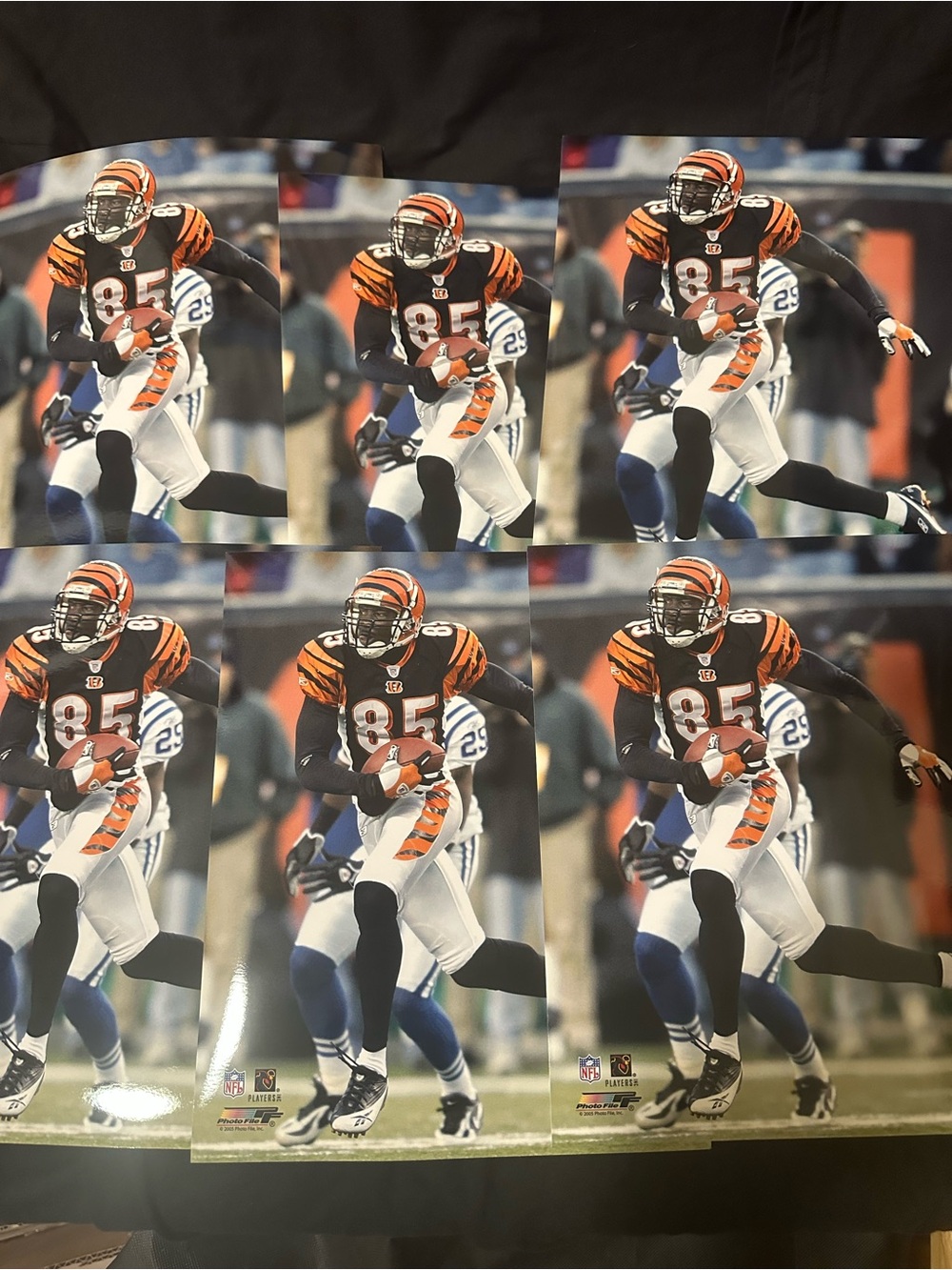 Lot of 6 Chad Ochocinco 8x10 photo Cincinnati football Chad Johnson